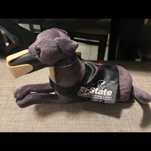 Tristate racetrack and gaming center greyhound stuffed dog plus